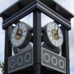 Canister Tower Clocks, Rotary Centennial Tower, Fort Wayne, Indiana